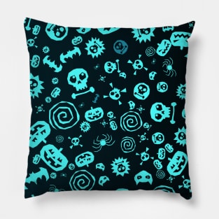 Halloween Pattern Art Design (R1-3) Pillow