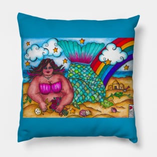 By the Sea {Latina Mermaid} Pillow