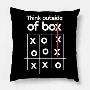 Think Outside of the Box - Think Differently Pillow