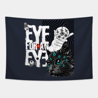 Eye for an eye surrealistic Tapestry