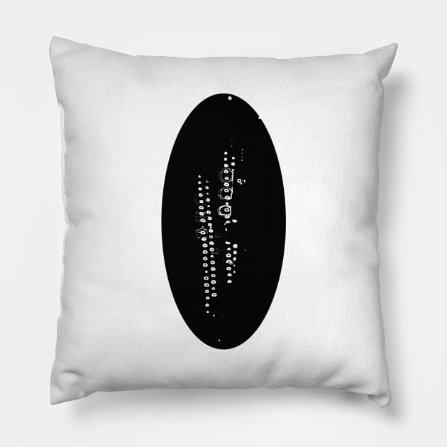 BLACK Ancient Methods #2 Pillow by DomaDART