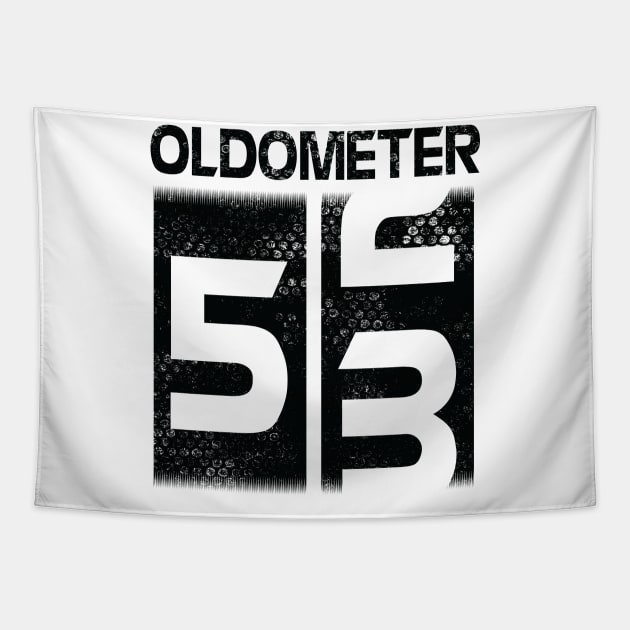 Oldometer Happy Birthday 53 Years Old Was Born In 1967 To Me You Papa Dad Mom Brother Son Husband Tapestry by Cowan79