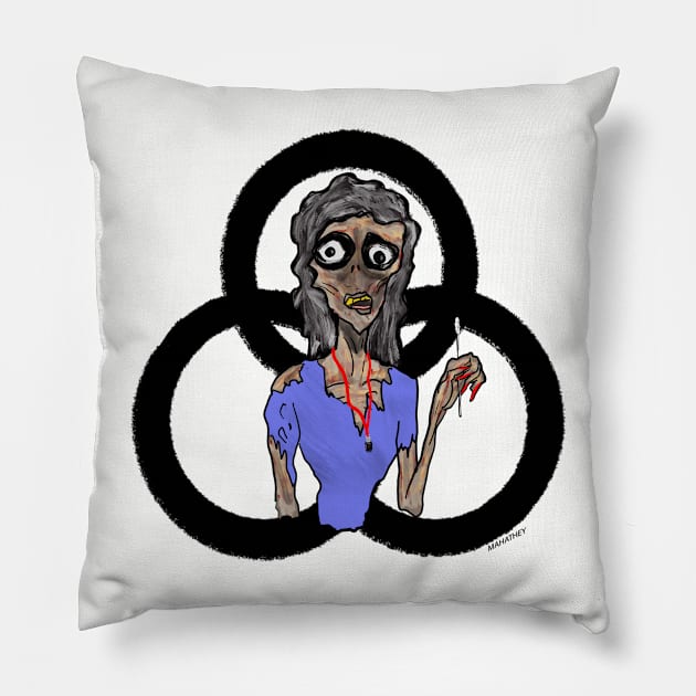 WALKING DEAD COVID Pillow by JFPtees