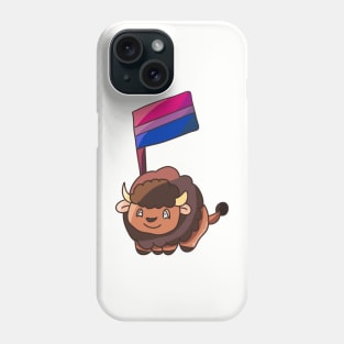 Bisexual Pride Flag Bison Phone Case