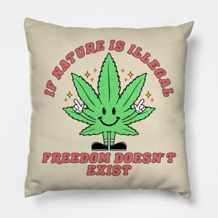 Weed T-shirt Pillow