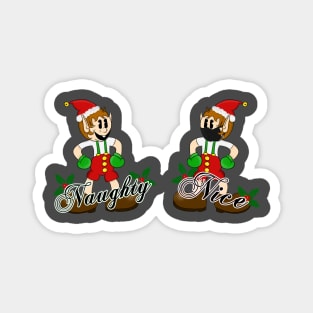 Naughty and Nice Elves Magnet