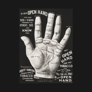 Open Hand Palm Reading Vintage T-Shirt