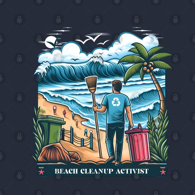 Beach Cleanup Activists - Beach Cleanup Tools by BobaTeeStore