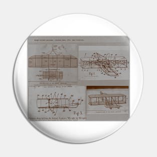 Wright Brother's Plane Patent! v1 Pin