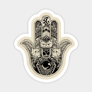Hamsa Hand Cat Cat Magnet