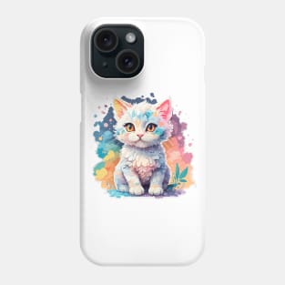 CUTE WHITE BABY KITTEN Phone Case