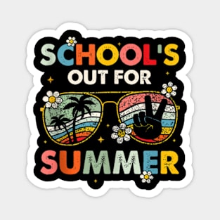 School'S Out For Forever Retirement 2024 Last Day Of School T-Shirt Magnet