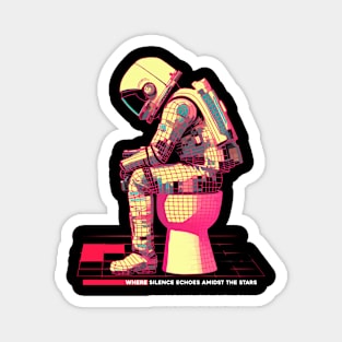 Space Toilet Astronaut & Beyond Magnet