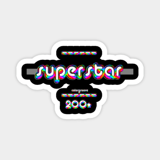 Superstar 2000 ColorGroove Retro-Rainbow-Tube (wf) Magnet