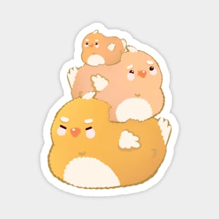 Yellow Chicken Hens Stack Magnet