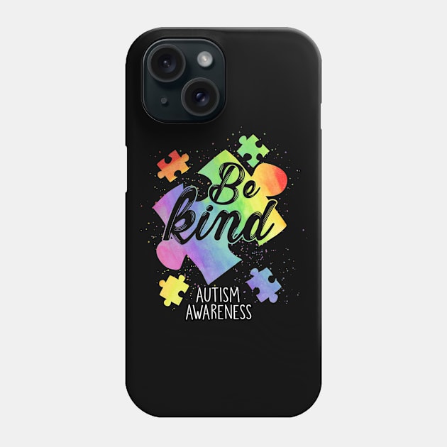 Be kind autism awareness puzzle piece Phone Case by LinDey