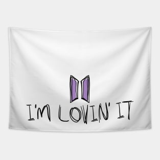 ARMY im lovin it Lettering Design Tapestry