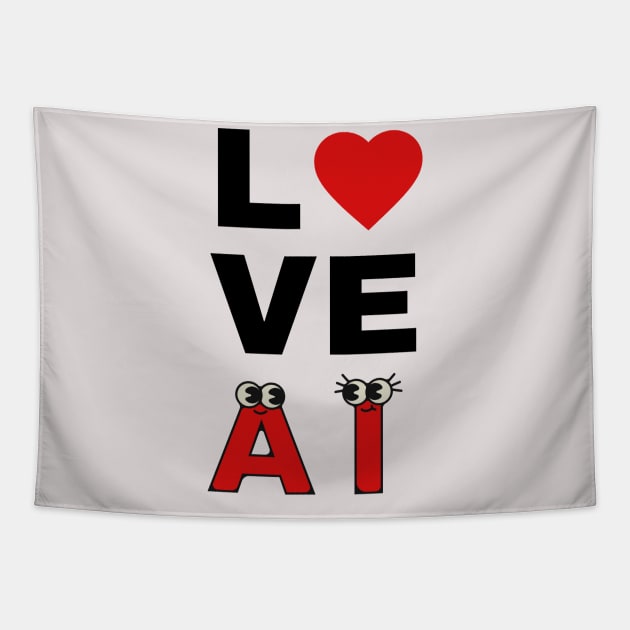 Love AI Tapestry by RioDesign2020