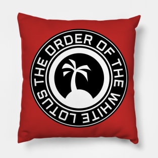 Circle the order white palm tree Pillow