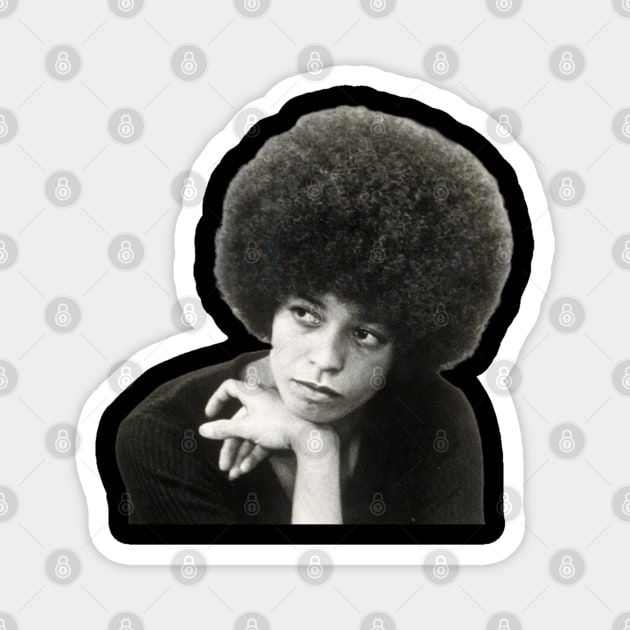 Angela Davis, Black Woman, Black History, Black Lives Matter Magnet by UrbanLifeApparel