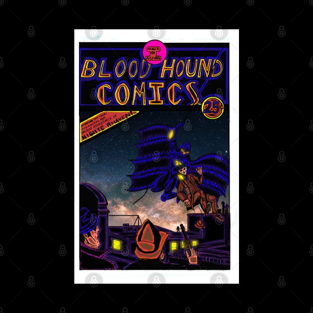 Bloodhound Comics featuring Nighte Rhaven c tm IP Dead of Night Studios 2022 by Above and Beyond Causeplay