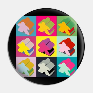 Pop Art Meeple Pin