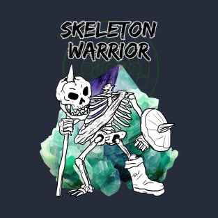 Skeleton Warrior DnD fantasy character T-Shirt