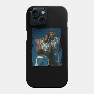 Sam Perkins and Michael Jordan in North Carolina Phone Case