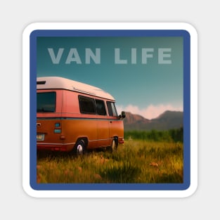 Van Life Camper RV Outdoors in Nature Magnet