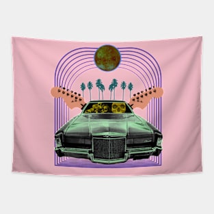 skull car Tapestry