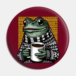 Froggy Morning Pin