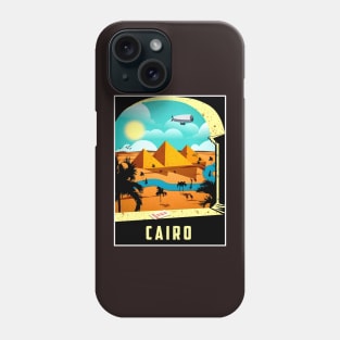 Cairo Egypt Travel and Tourism Advertising Print Phone Case