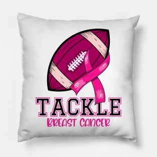 Tackle Breast Cancer Shirts Fighting American Football Women Pillow