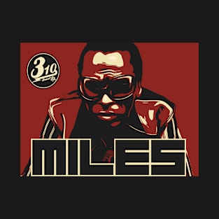 310BrandLA Mile Davis Poster T-Shirt