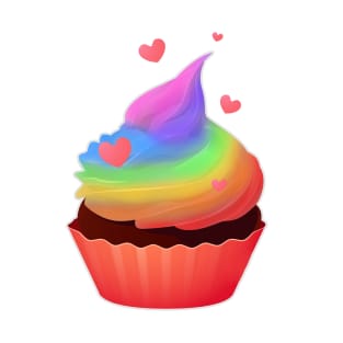 Pride Rainbow Cupcake T-Shirt