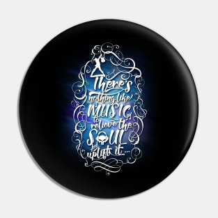 Inspirational Music Hand-Lettering T-Shirt Pin