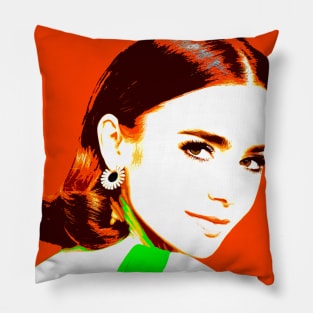 lily collins Pillow