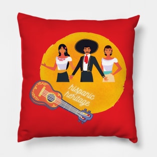 Music celebrations - Hispanic Heritage Pillow