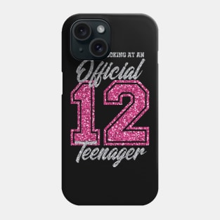 12th birthday funny Gift T-shirt for girls and boys Phone Case