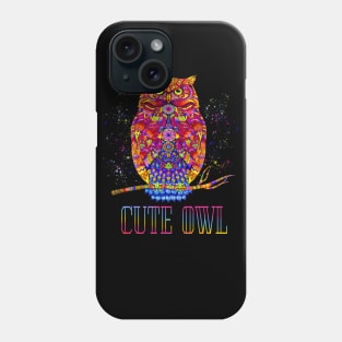 Cute Owl Animal Colorfull Phone Case