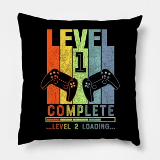 Level 1 Complete Gamer 1 Years Wedding Anniversary Pillow