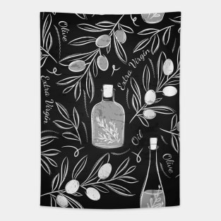 Olives blackboard Tapestry