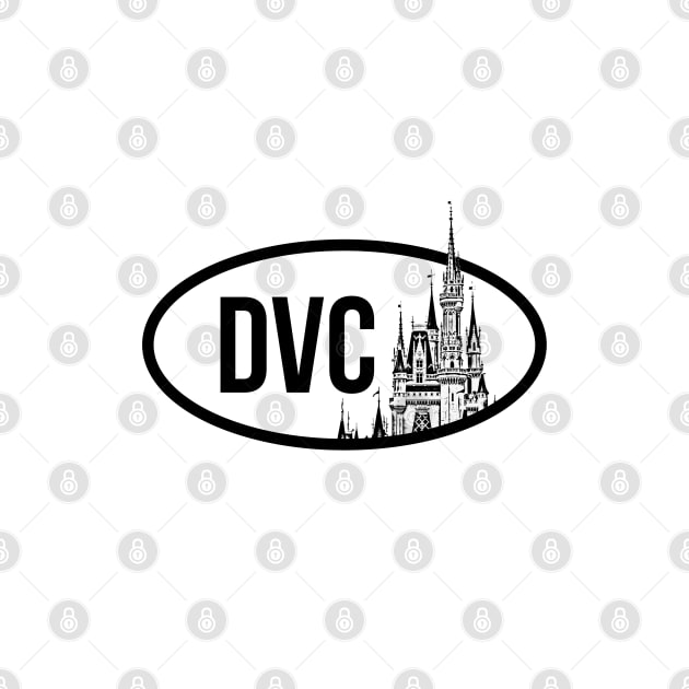 DVC Magic Castle Sticker Black by FandomTrading