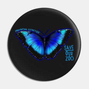 Day 17- Blue Morpho Butterfly Pin