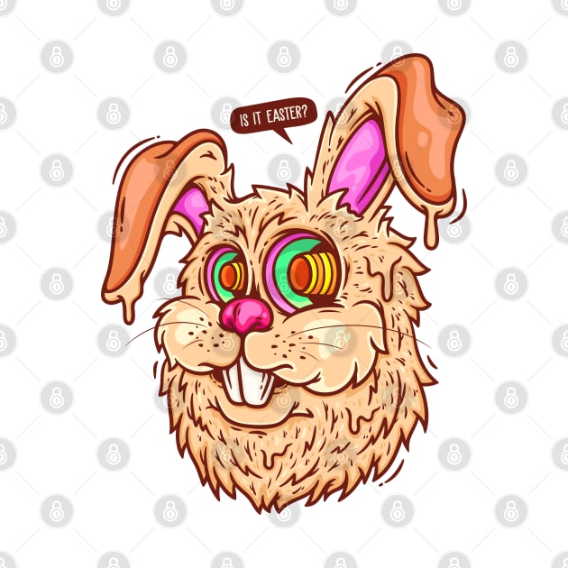 Rabbit Head Hypnotize by Mako Design 