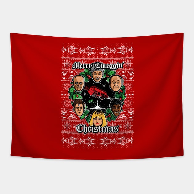 Merry Smeggin' Christmas Tapestry by Stationjack