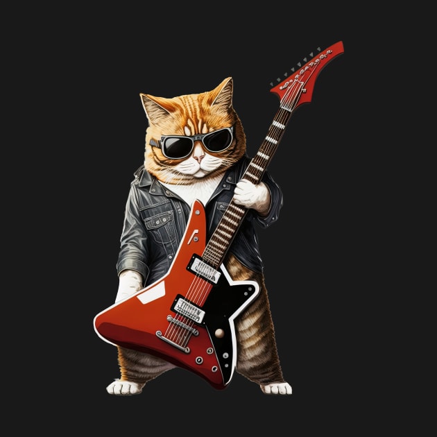 Cat Playing Guitar by Odd World