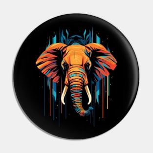 Elephant Pop Art Pin