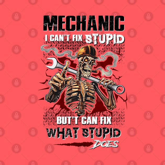 Mechanic I can't fix stupid, but cant fix what stupid dose. by designathome