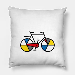 2 WHEELS and a nod to Mondriaan Pillow